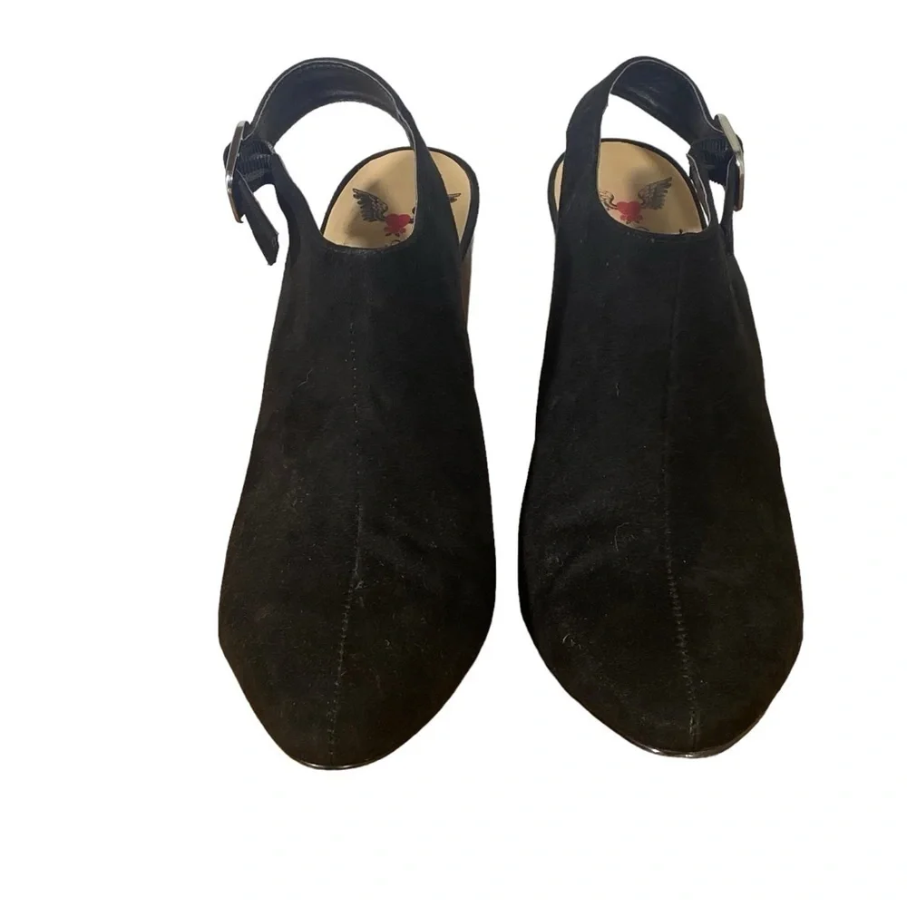 Penny loves Kenny Women's sz 10M Black Slingback pointed toe block heel Booties - Picture 2 of 11